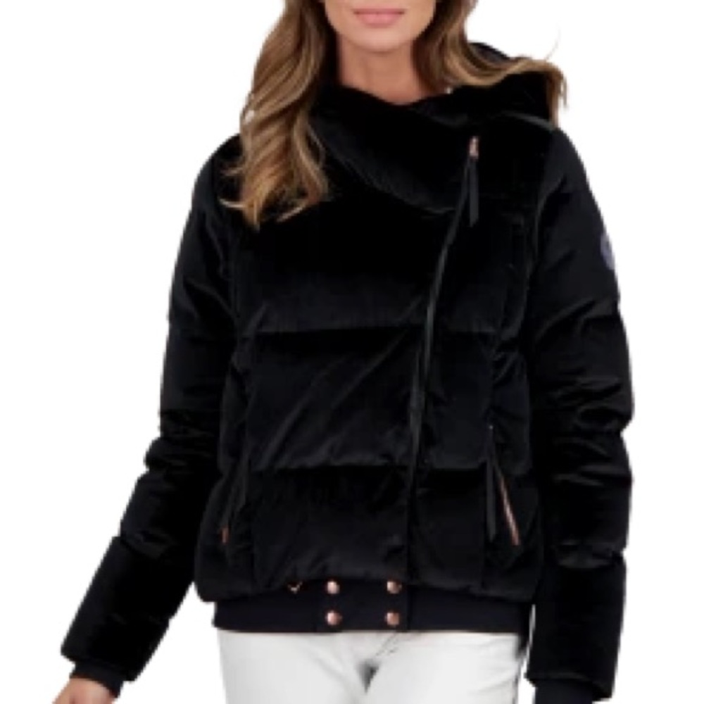 Obermeyer Calypso Down Jacket for Women, Velvet Turns, Size 10, Black, NWOT